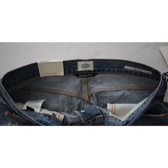 Citizens of Humanity Women's Sz 29 Old Blue Emery Cropped Relaxed Fit Jeans $218 - Picture 3 of 10